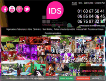 Tablet Screenshot of ids-evenements.com